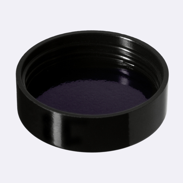 Lid Modern 39 special, Urea, black, semi-glossy finish with violet Phan inlay (for Sirius 15)