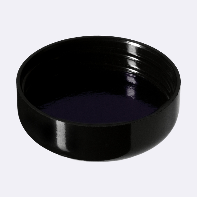 Lid Classic 38 special, Urea, black, semi-glossy finish with violet Phan inlay (for Ceres 15)