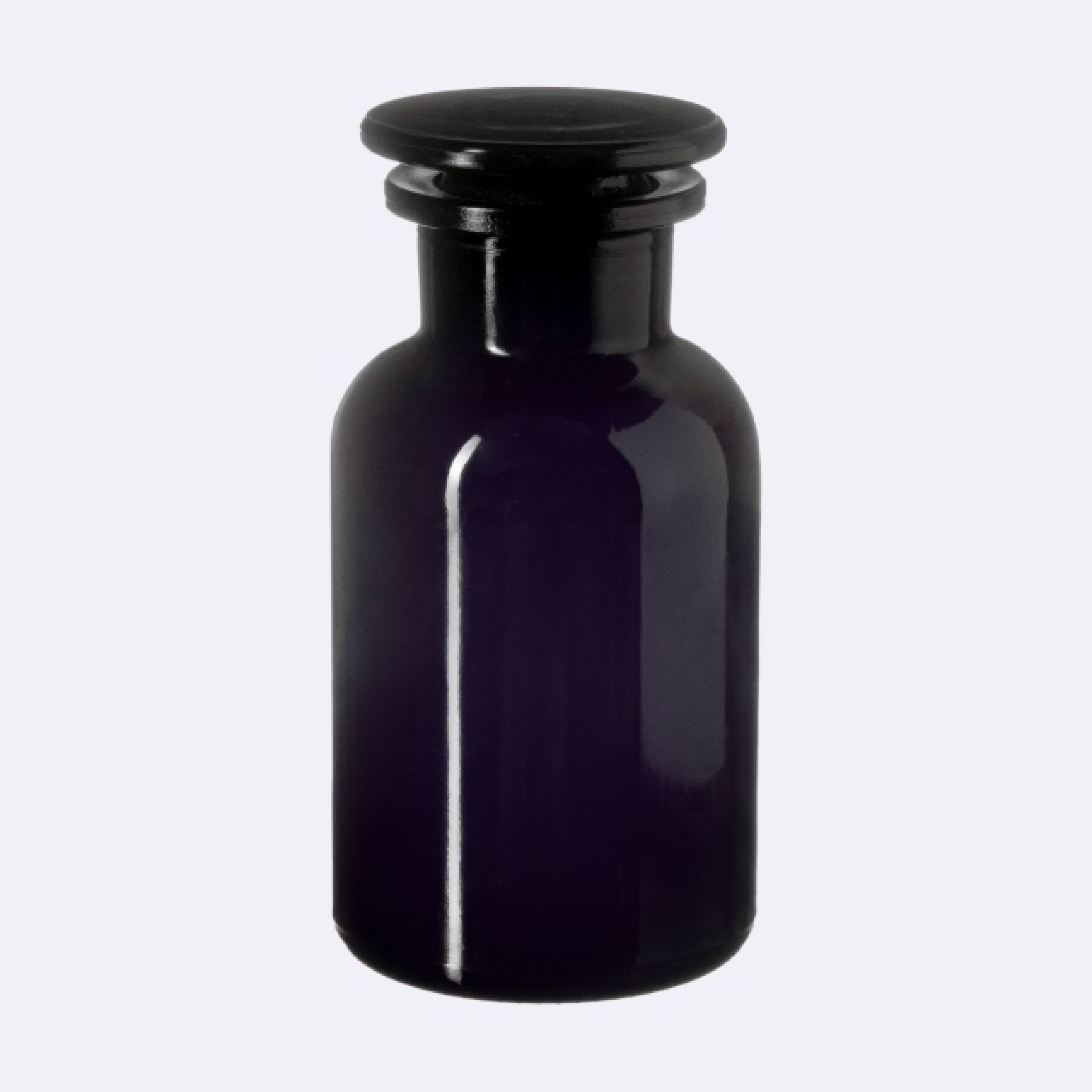 Apothecary jar Libra 100ml, glass stopper, Miron