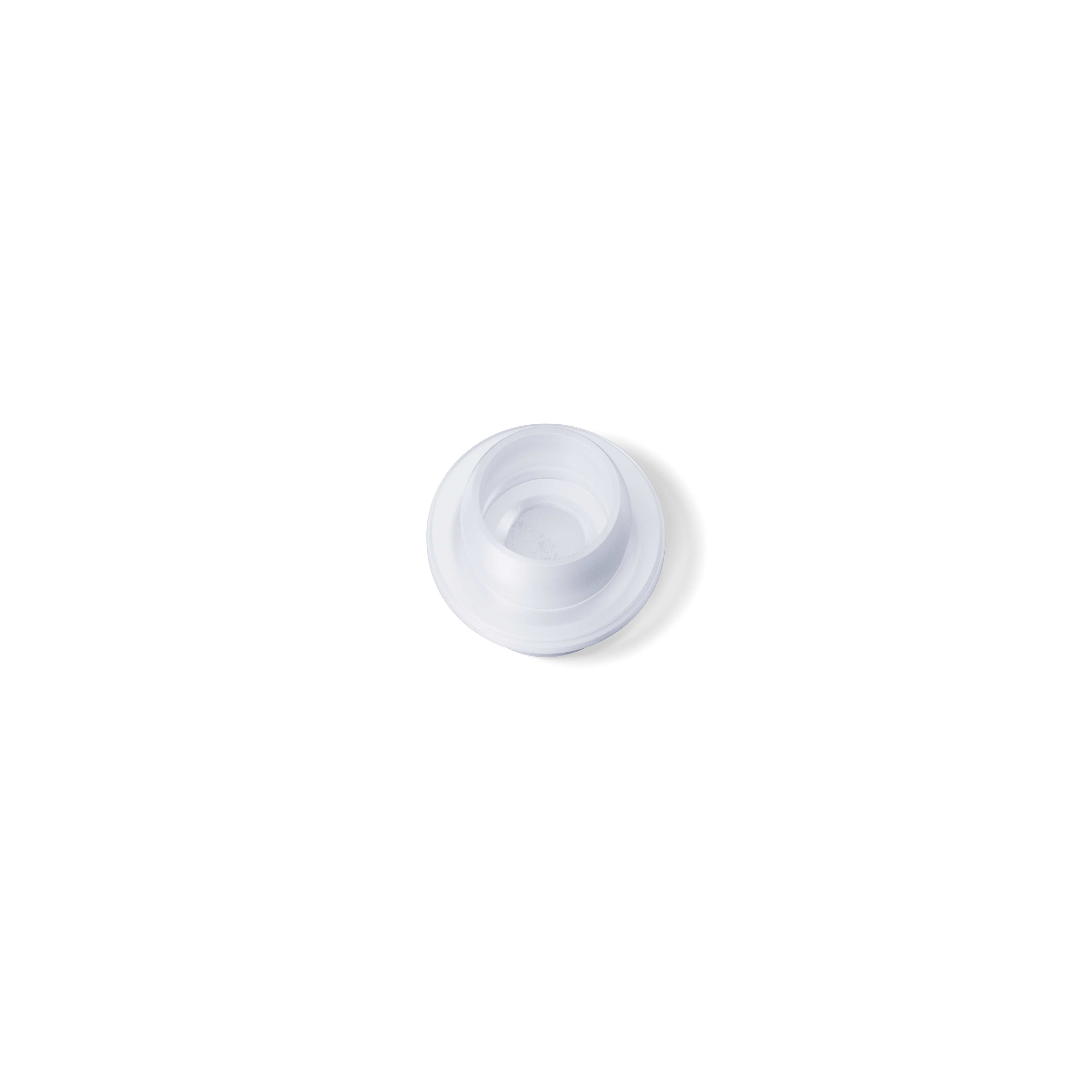 Roll-on cap DIN18, Urea, natural fitment, matte plastic ball, black cap (Orion)