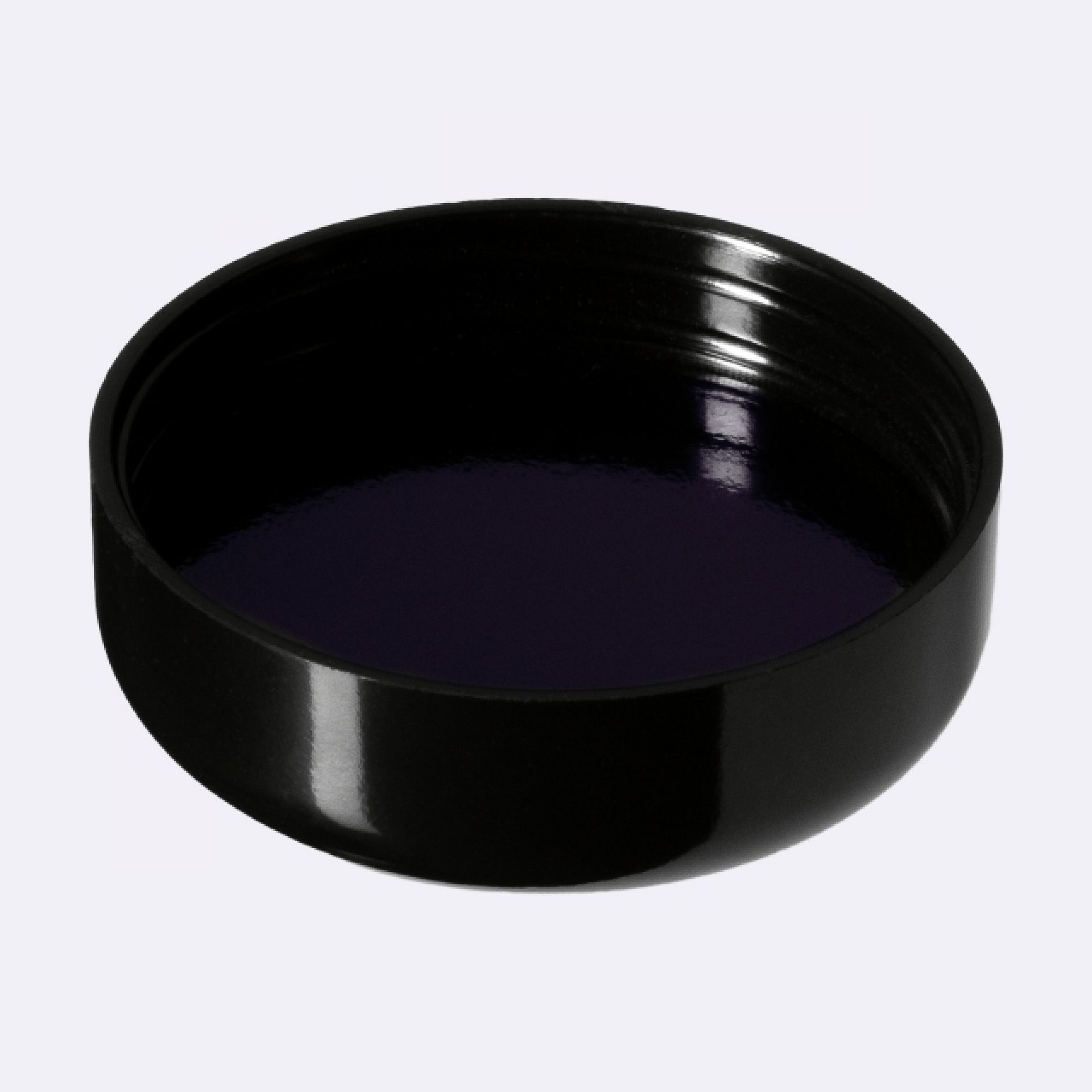 Lid Classic 47 special thread, UREA, black, glossy finish, violet Phan inlay (Ceres 30)