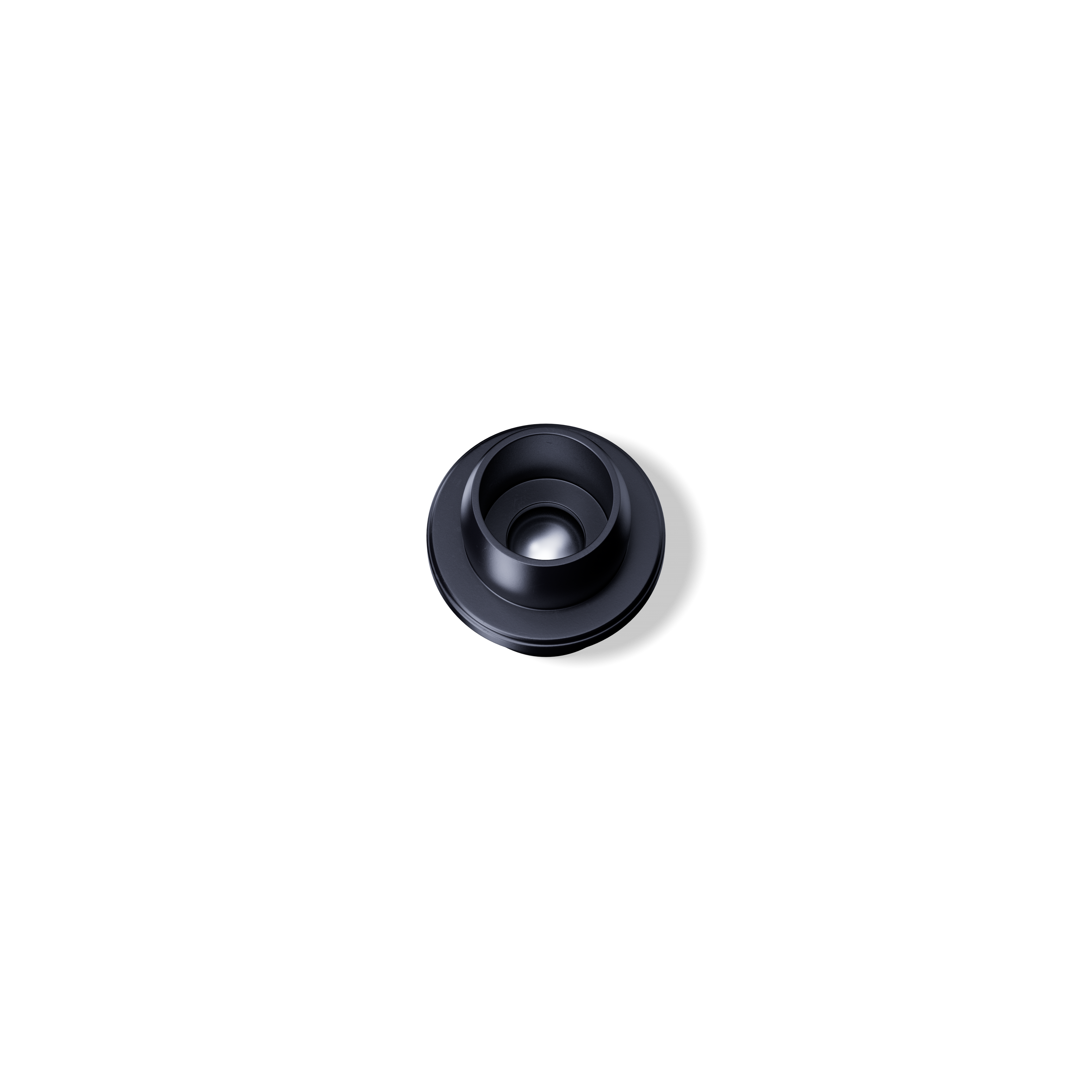 Roll-on cap DIN18, PP, black fitment, stainless steel ball, black cap (Orion)
