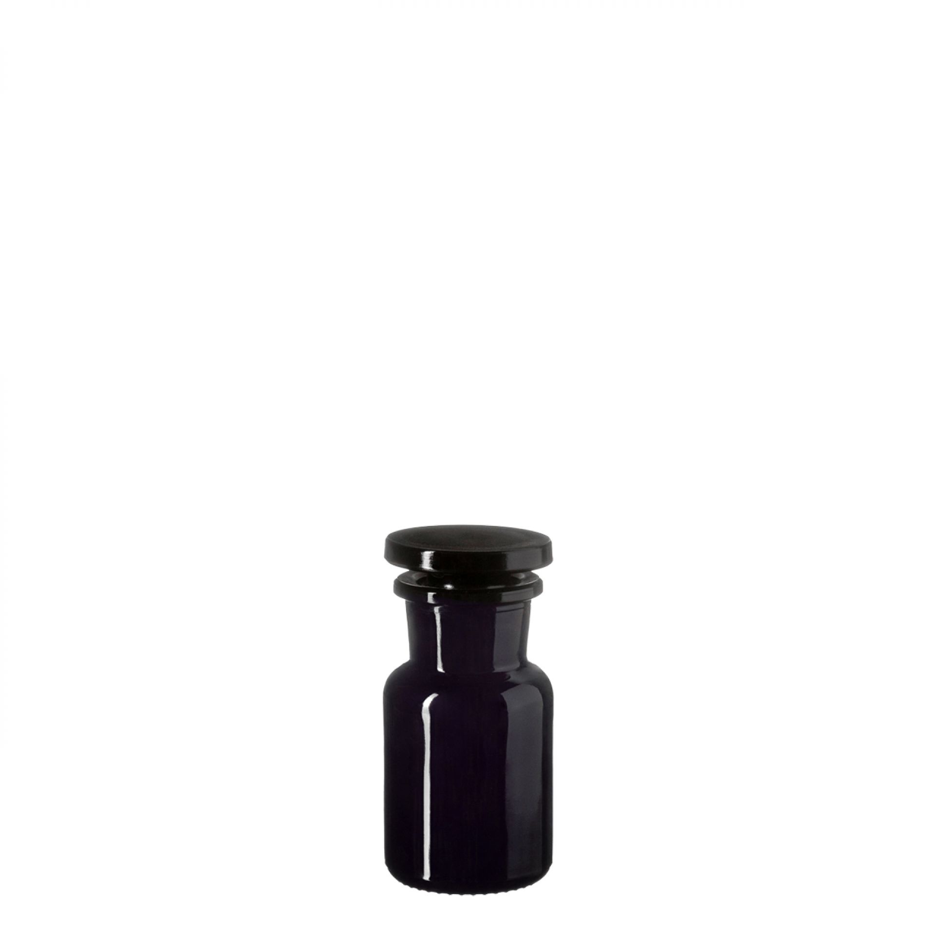 Apothecary jar Libra 50ml, glass stopper, Miron