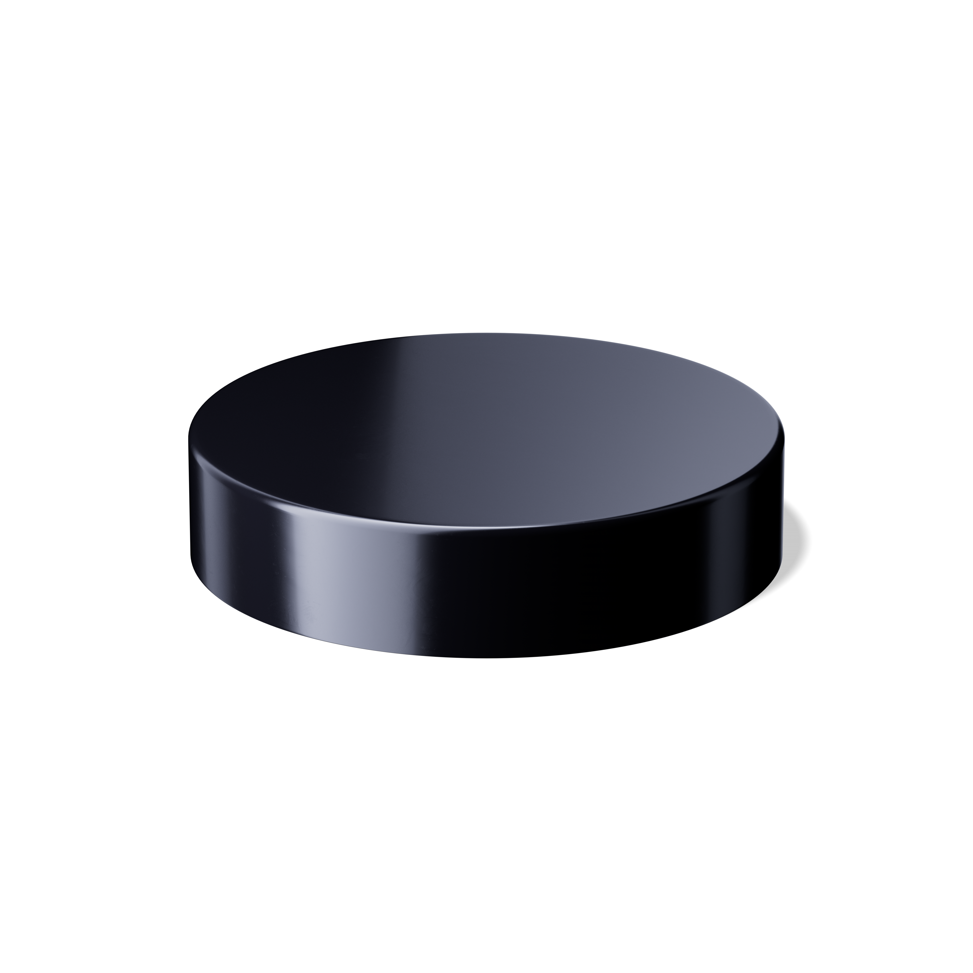 Lid Modern 72 special, PP, black, glossy finish, violet Phan inlay (Sirius 100)
