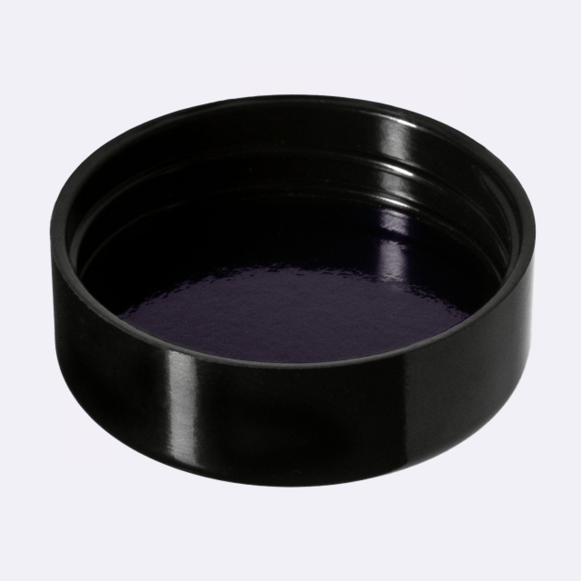Lid Modern 34 special, UREA, black, semi-glossy finish, violet Phan inlay (Ceres 15)