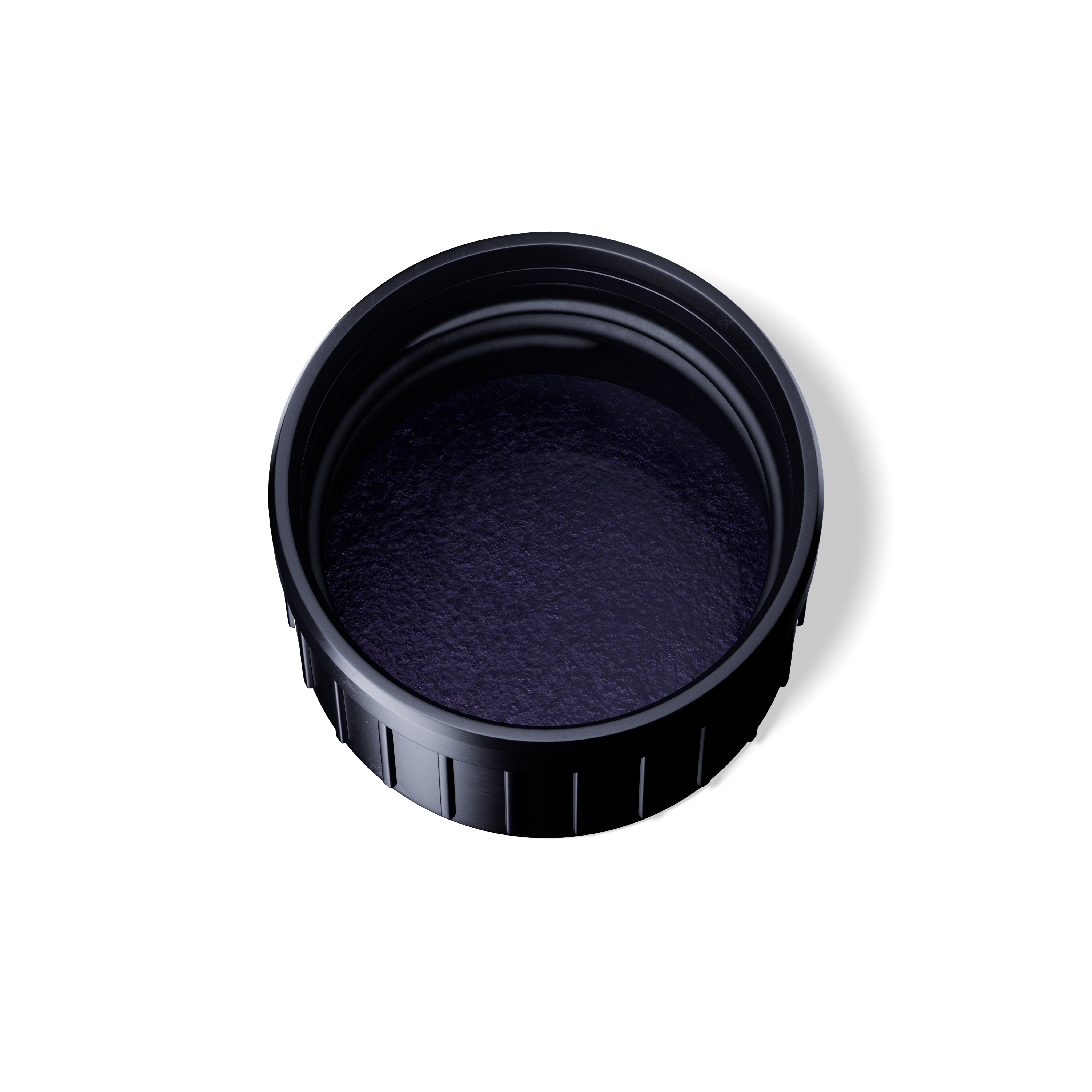Screw cap tamper-evident 31.5, III, PP, black, violet Phan inlay (Castor)
