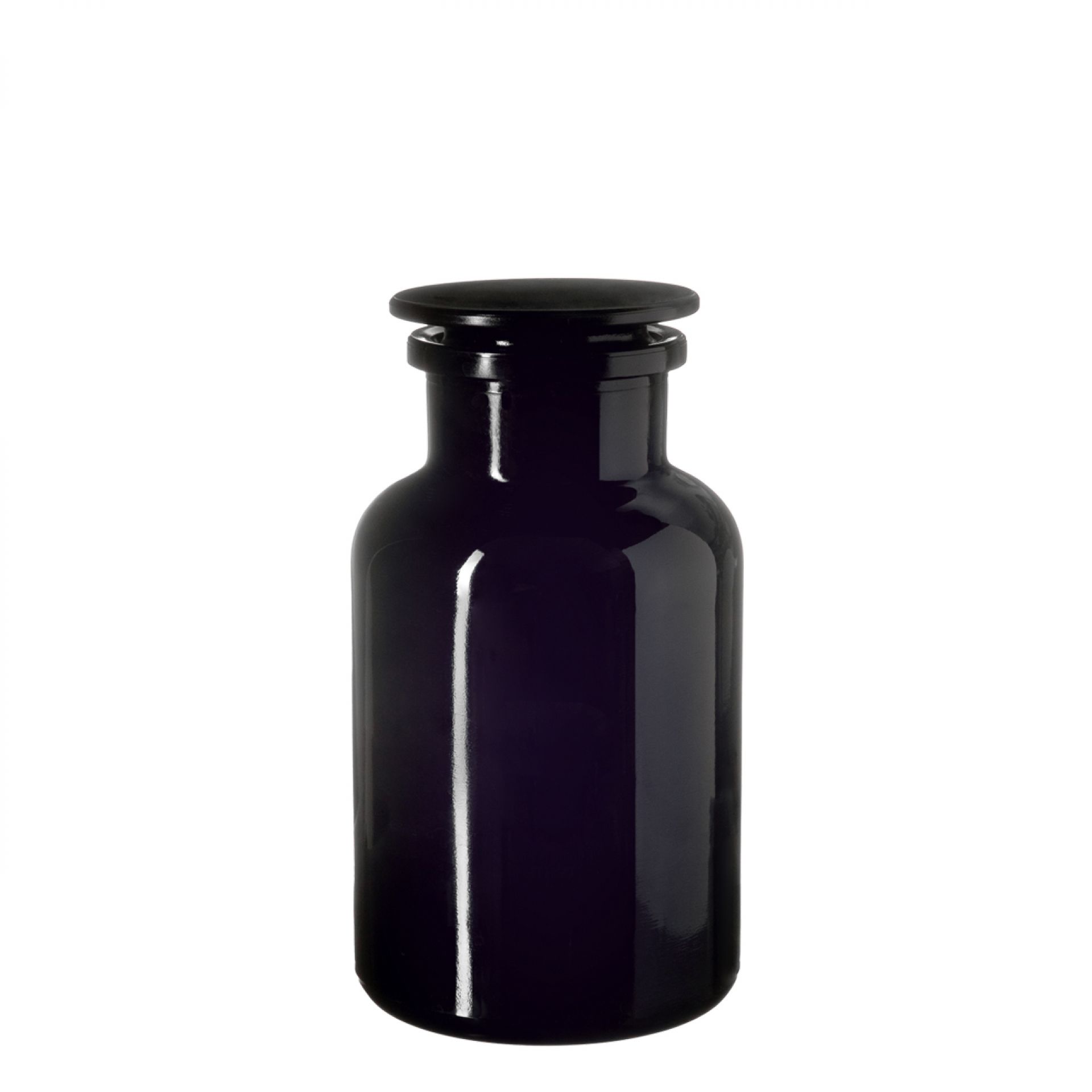 Apothecary jar Libra 1000ml, glass stopper, Miron