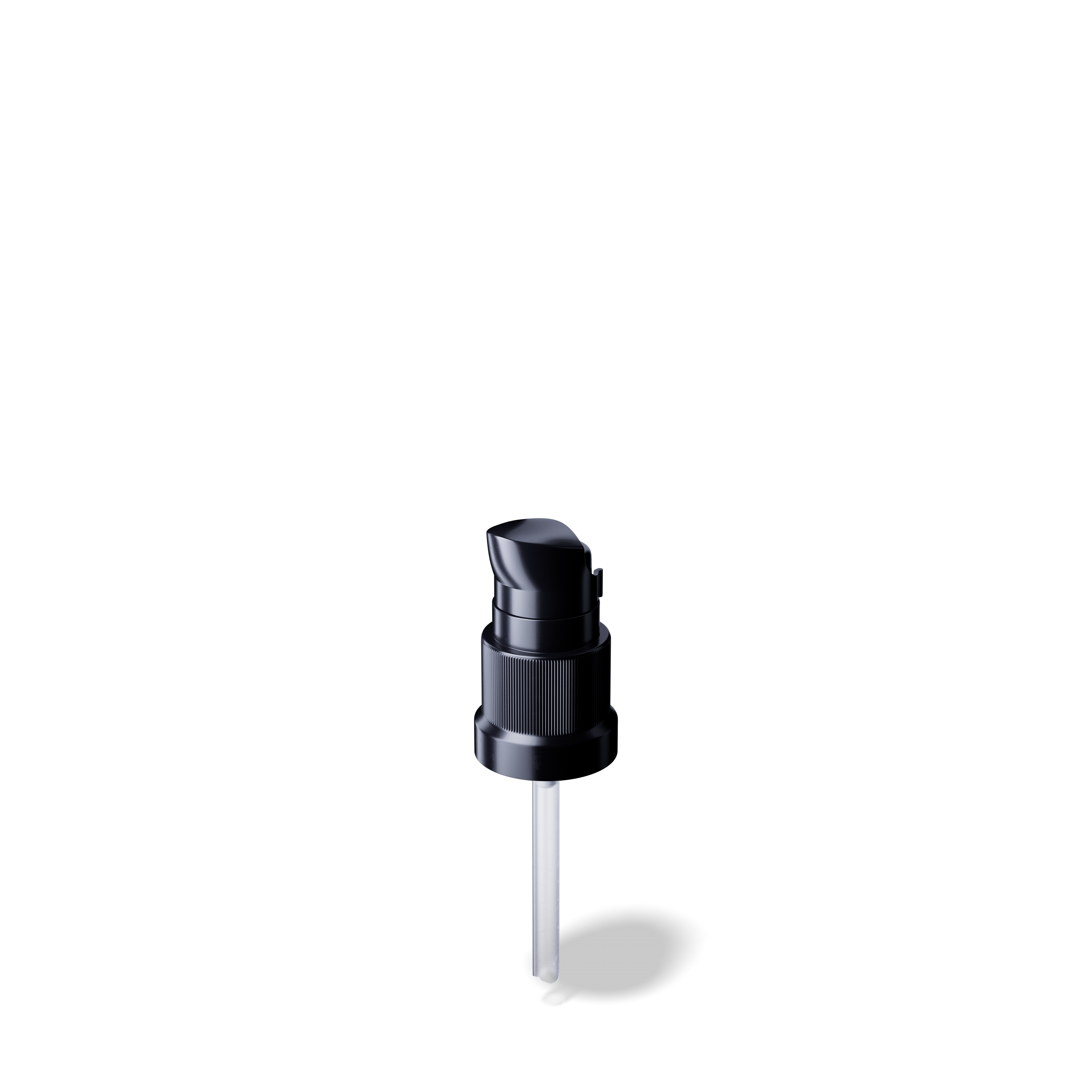 Lotion pump Metropolitan DIN18, PP, black, dose 0.10ml, black security clip (Orion 10-63)