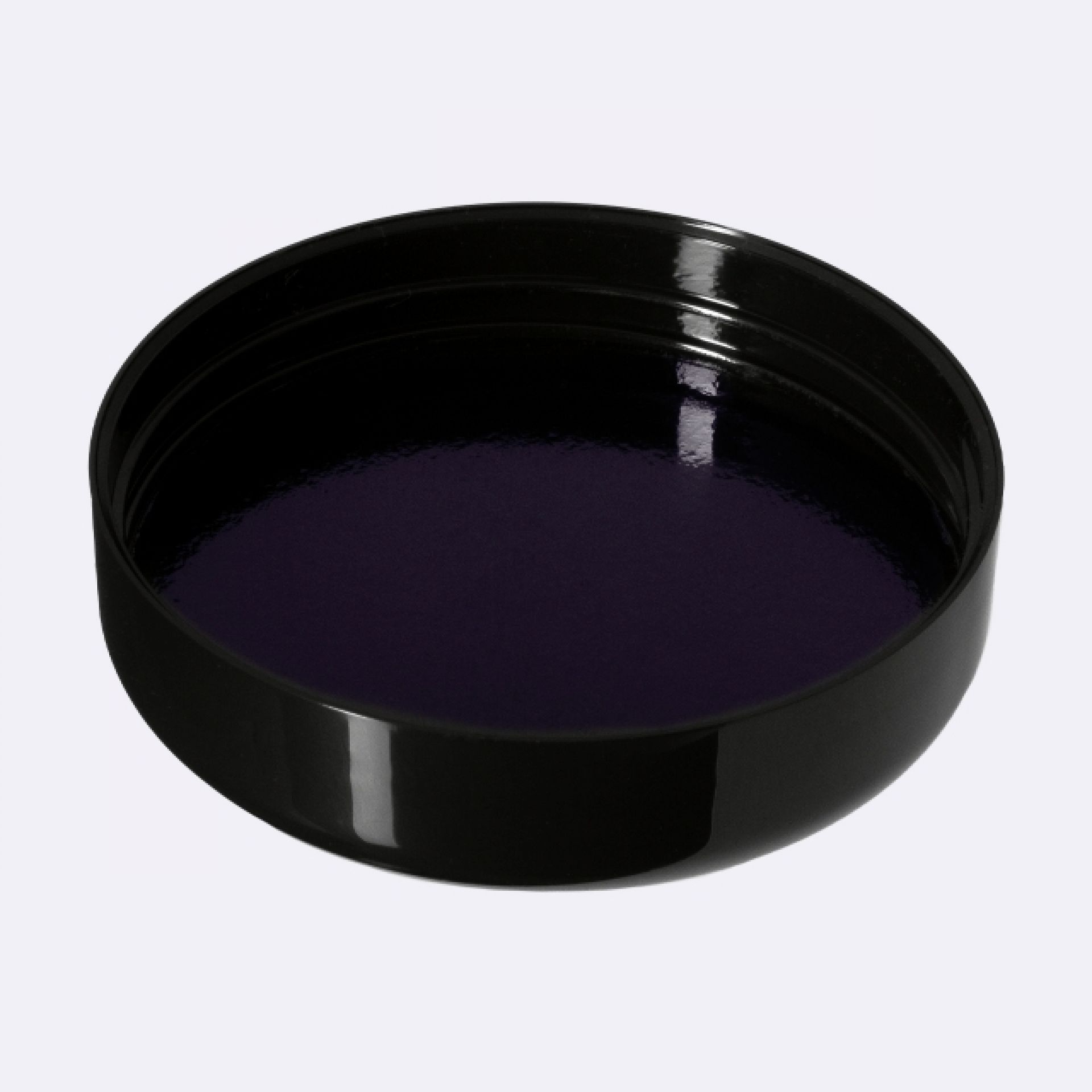 Lid Classic 70/400, SAN, black, glossy finish, violet Phan inlay (Saturn 250/400)