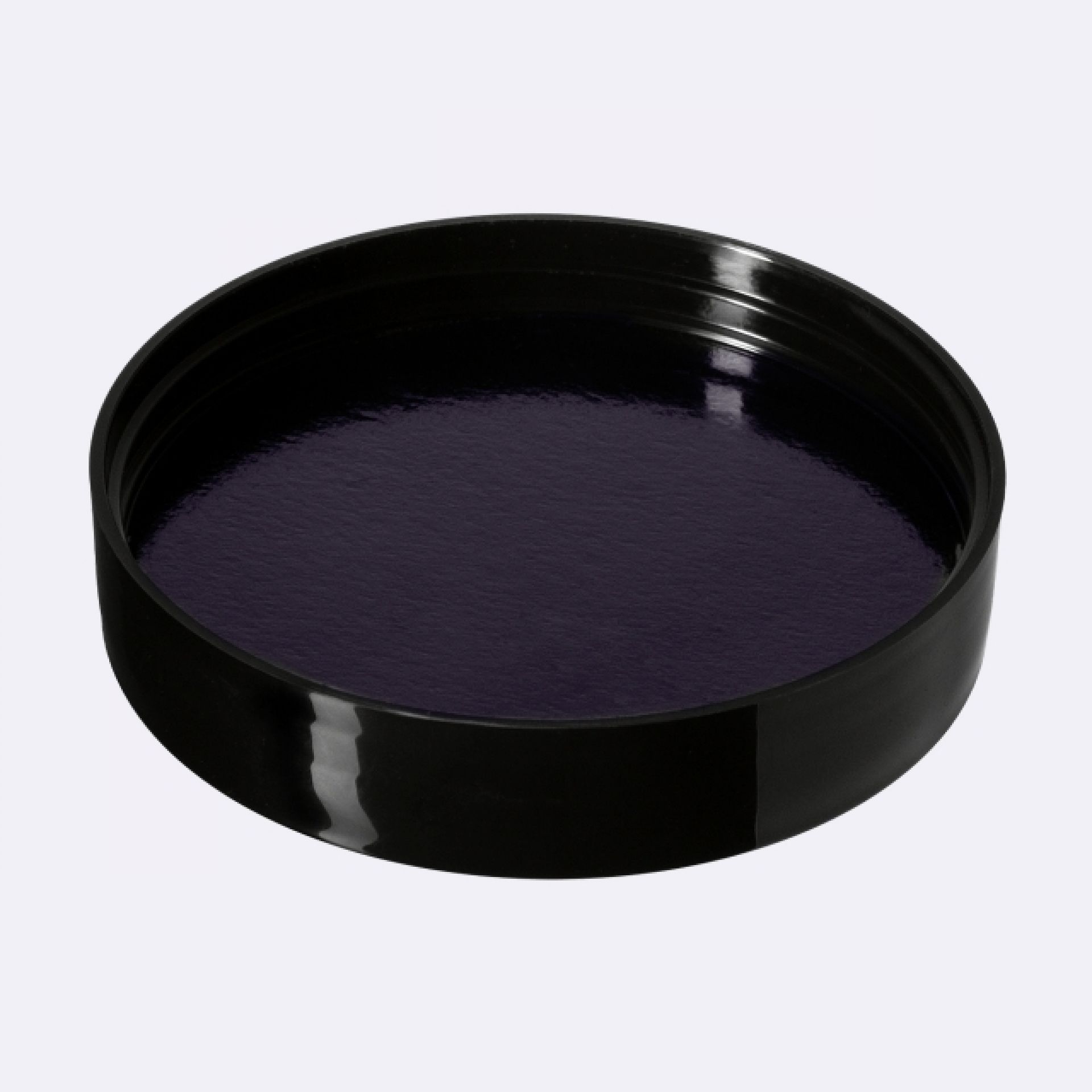 Lid Modern 87 special, PP, black, glossy finish, violet Phan inlay (Sirius 200)