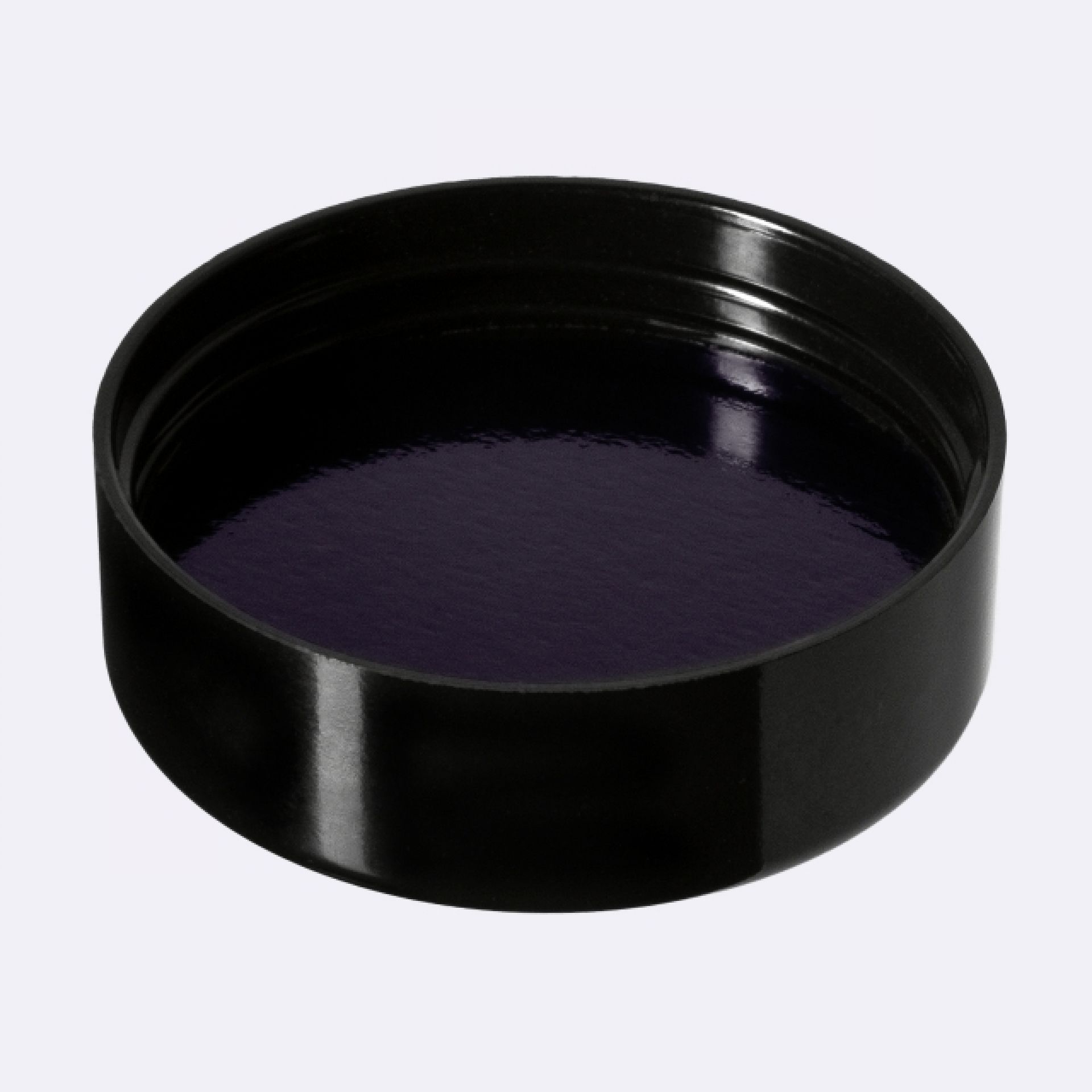 Lid Modern 49 special, UREA, black, semi-glossy finish, violet Phan inlay (Ceres 50)