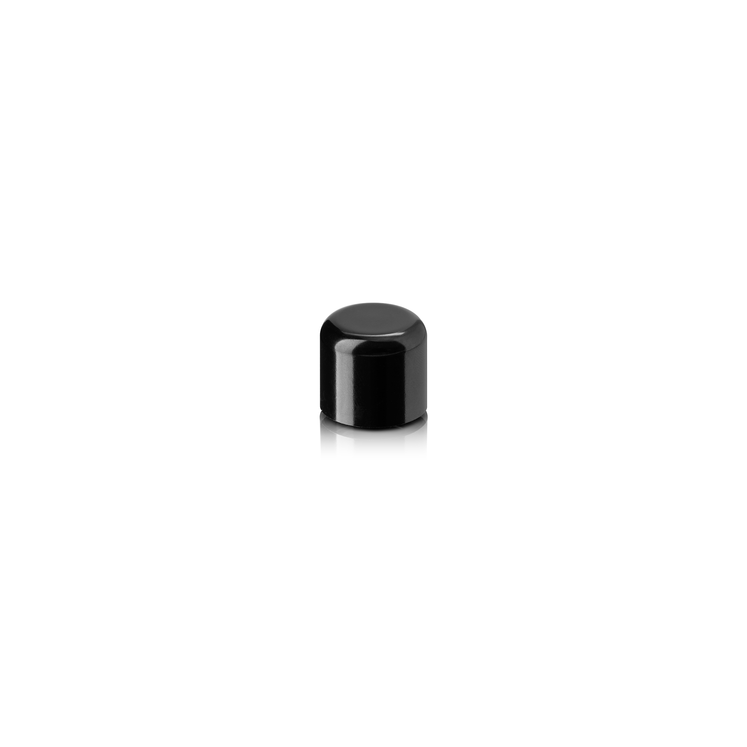 Screw cap DIN18, PP, black, natural dropper 3.0mm (Orion)