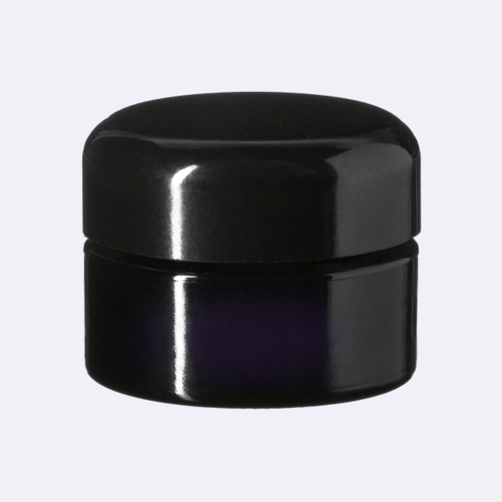 Lid Classic 34 special thread, UREA, black, glossy finish, violet Phan inlay (Ceres 10)