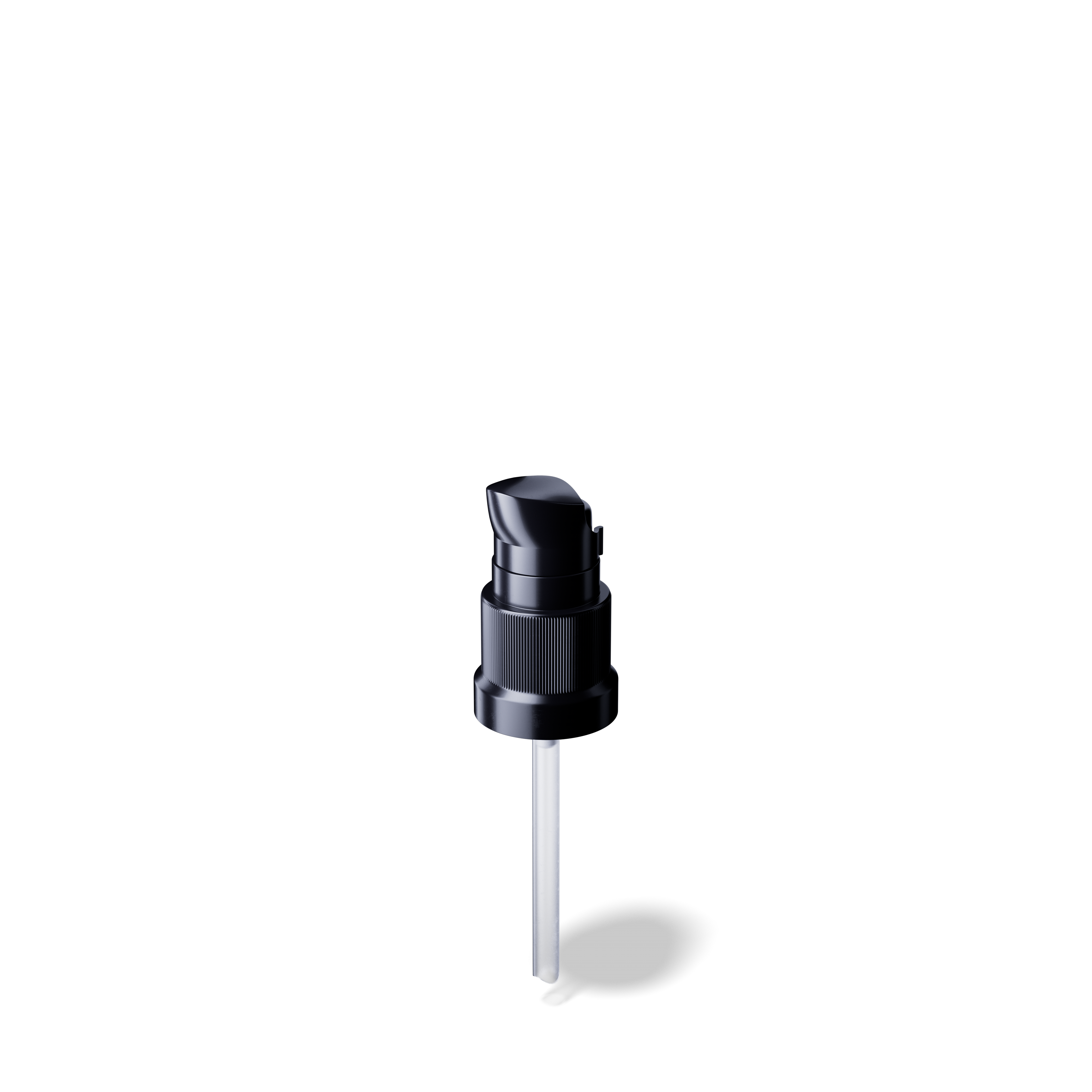 Lotion pump Metropolitan DIN18, PP, black, dose 0.10ml, black security clip (Orion 15)