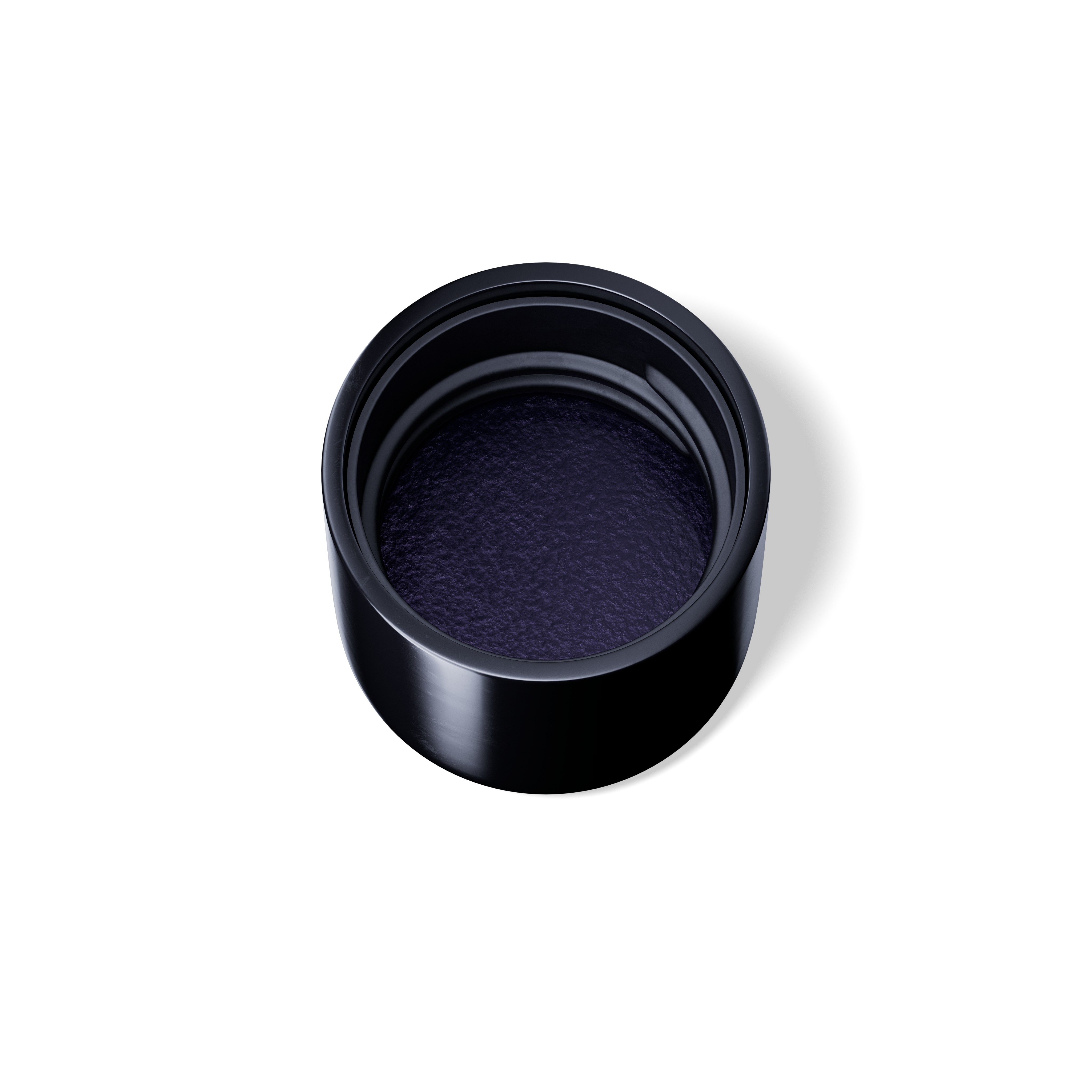 Screw cap 24/410, Urea, black, glossy finish, violet Phan inlay (Draco 120 and 200)