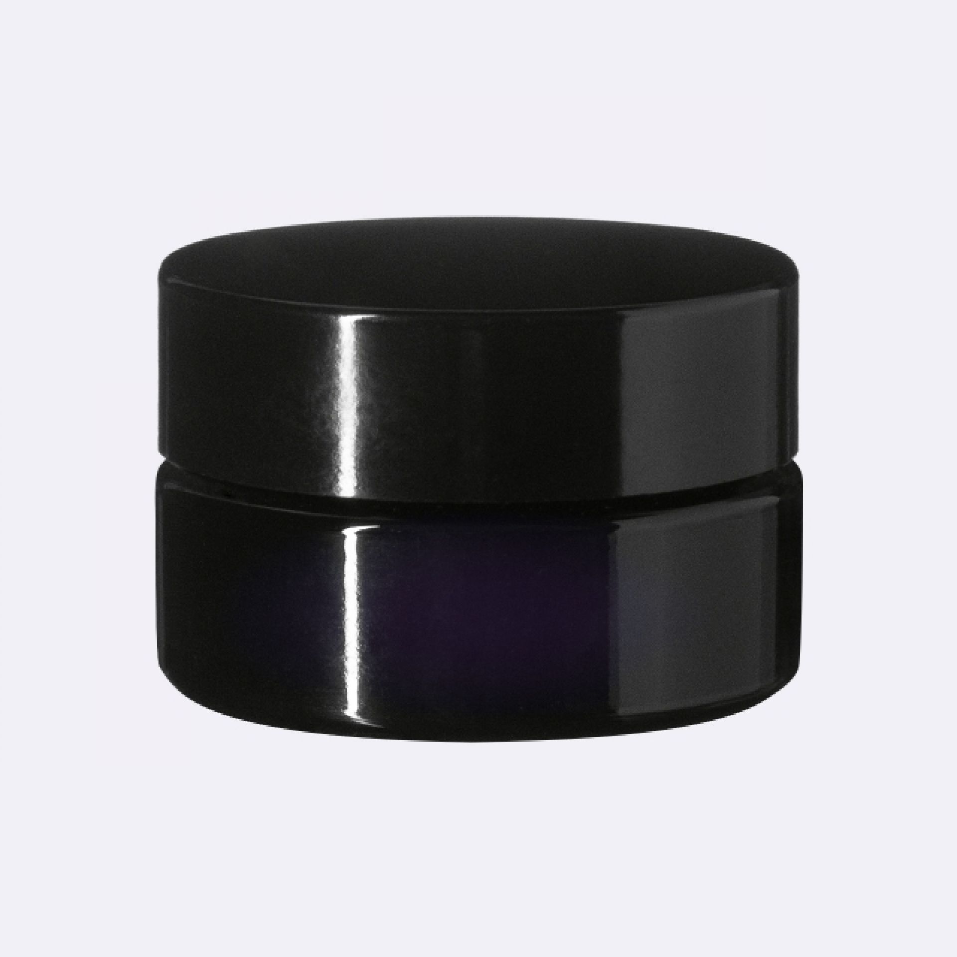 Lid Modern 39 special, PP, black, glossy finish, violet Phan inlay (Sirius 15)