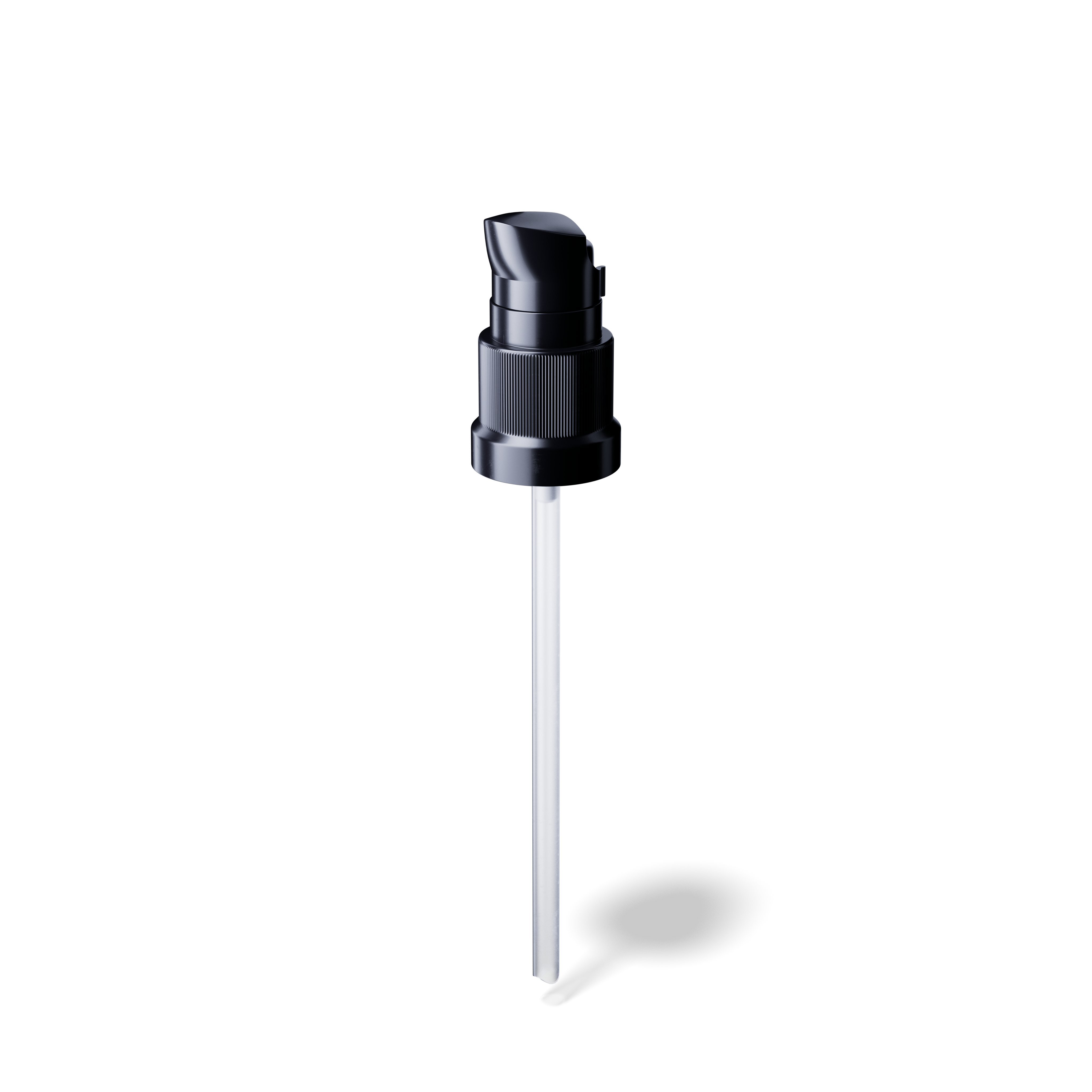 Lotion pump Metropolitan DIN18, PP, black, dose 0.15ml, black security clip (Orion 60)