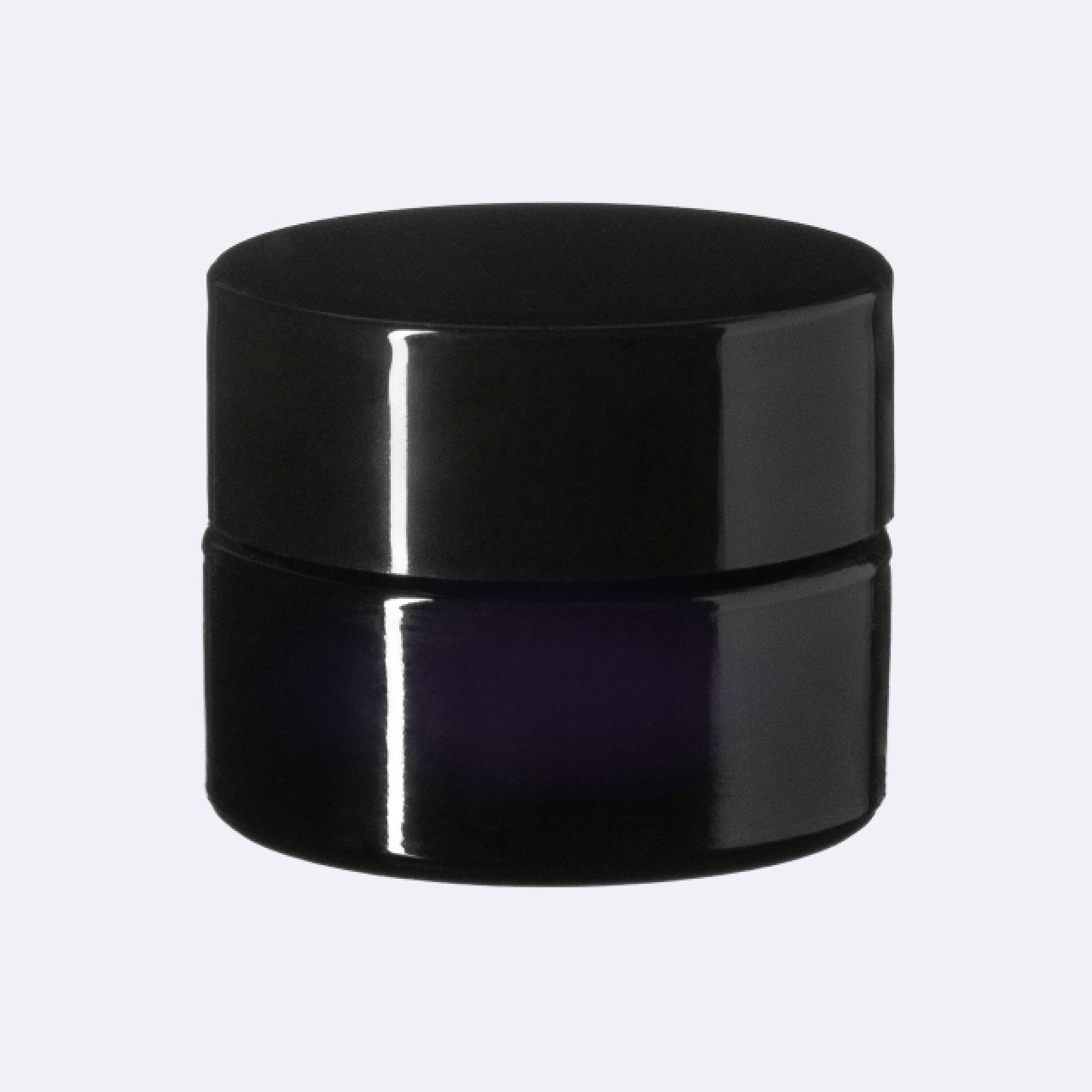 Lid Modern 30 special, UREA, black, semi-glossy finish, violet Phan inlay (Ceres 5)