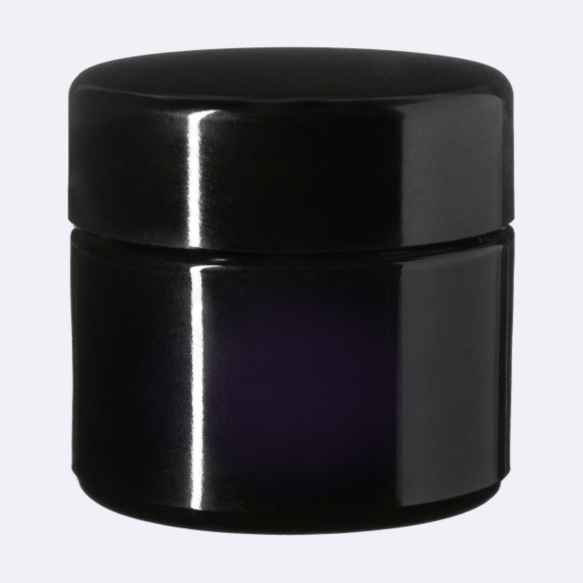 Lid Modern 49 special, UREA, black, semi-glossy finish, violet Phan inlay (Ceres 50)