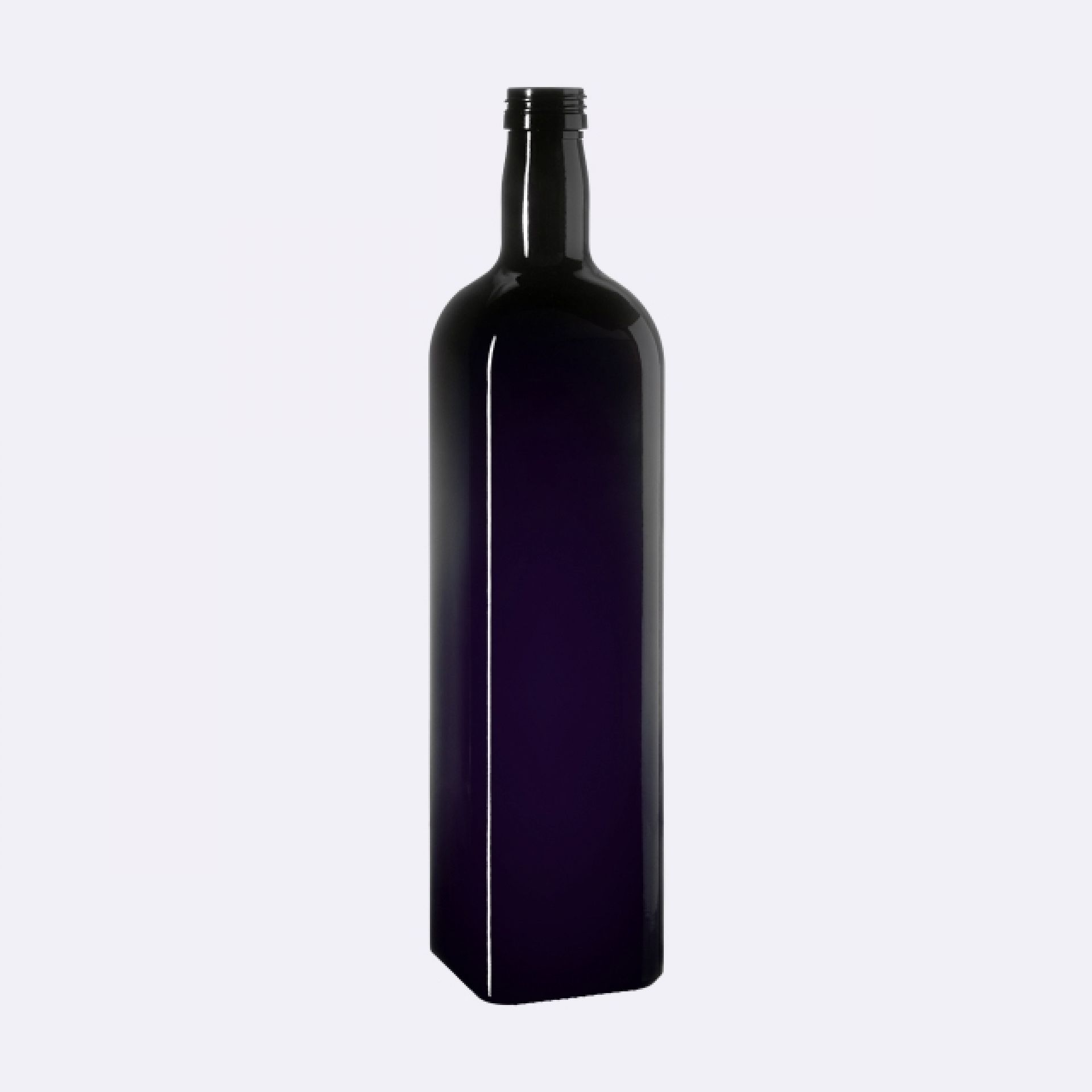 Oil bottle Castor 1000ml, 31.5 STD thread, square, Miron