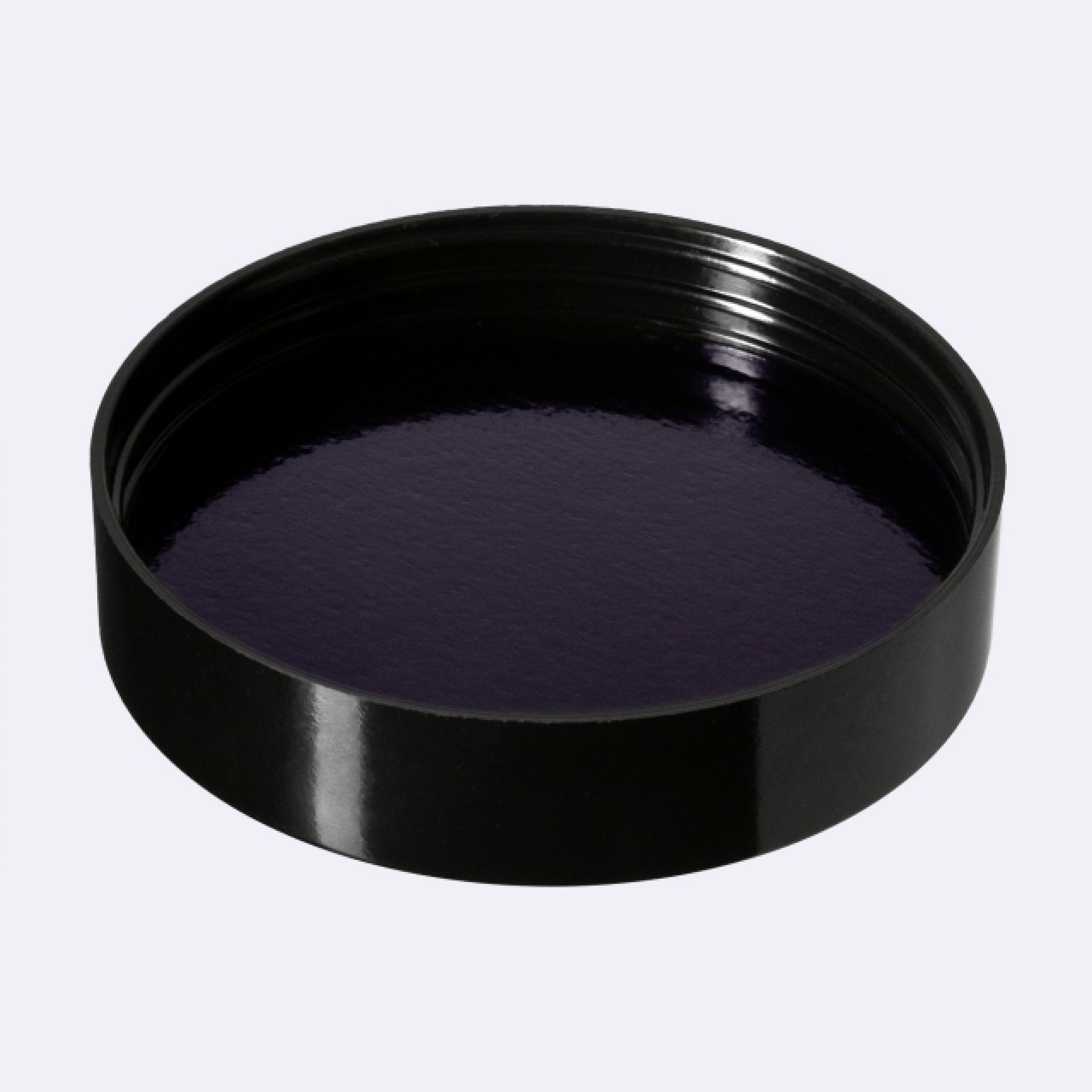 Lid Modern 72 special, PP, black, glossy finish, violet Phan inlay (Sirius 100)