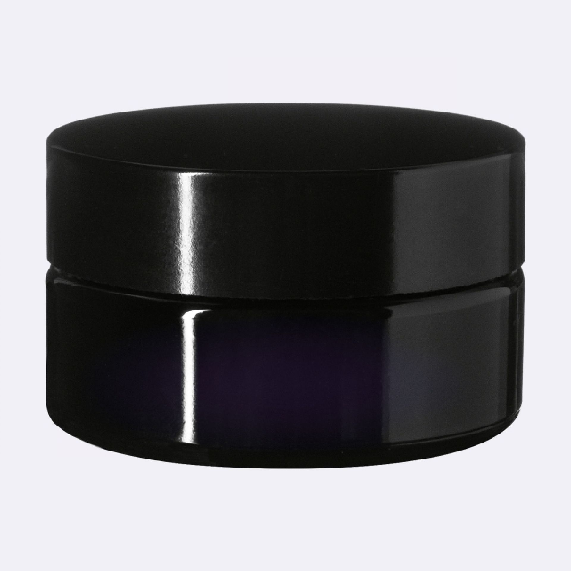 Lid Modern 57 special, PP, black, glossy finish, violet Phan inlay (Sirius 50)