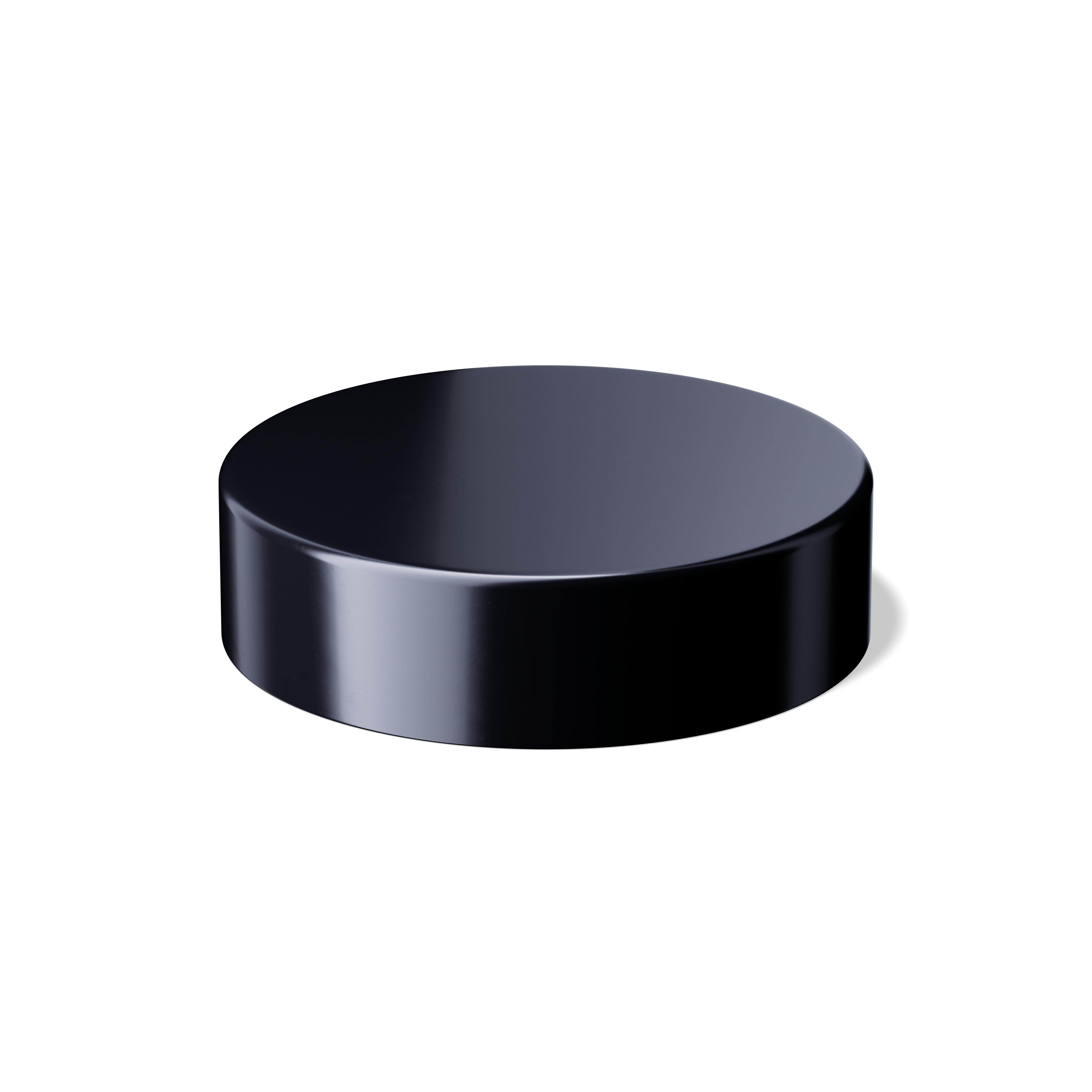 Lid child-resistant Modern 64 special, PP, black, glossy finish, violet Phan inlay (Eris 120)
