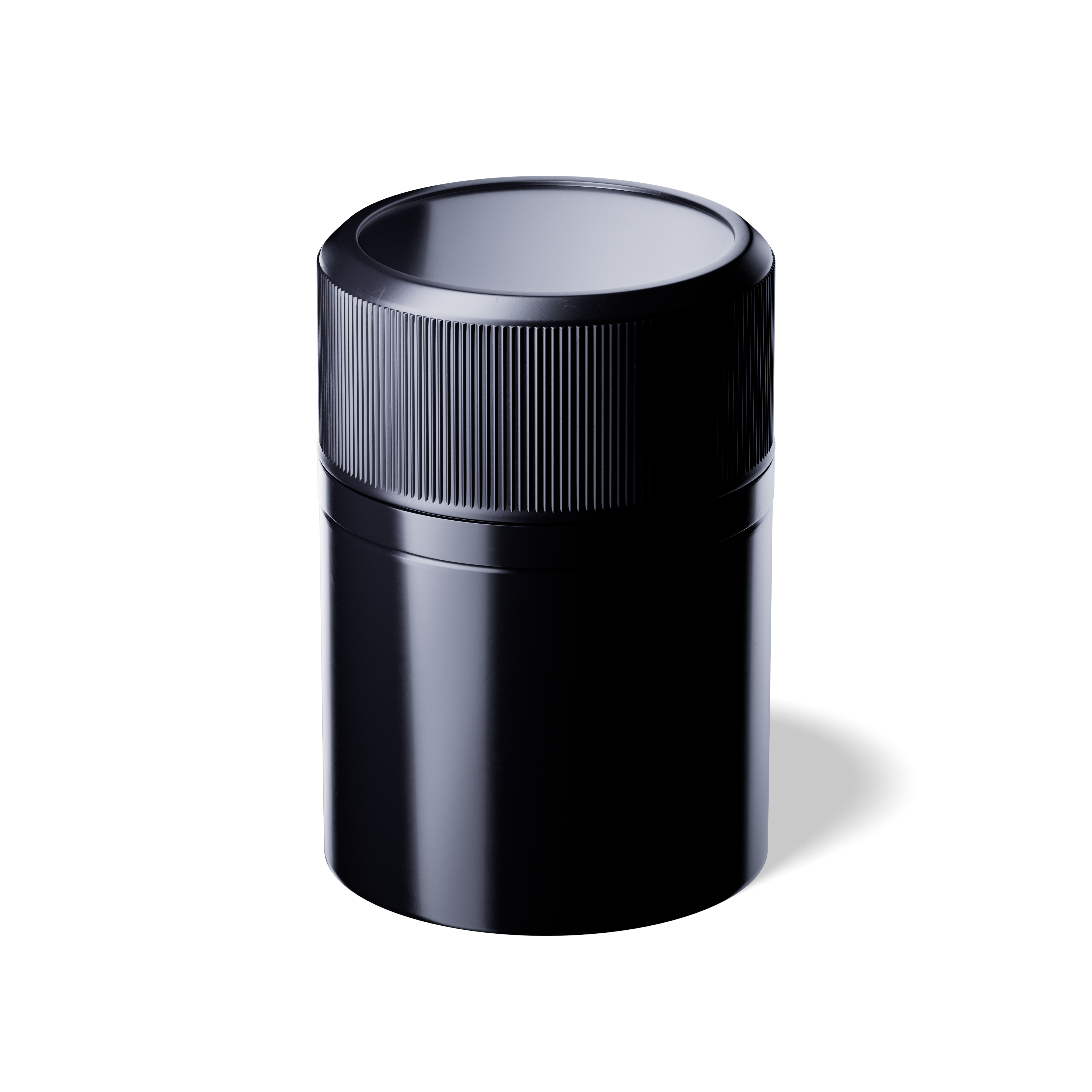 Pourer cap CPR height 47, tamper-evident, PP/PP, black with natural pourer, for oils (pollux)