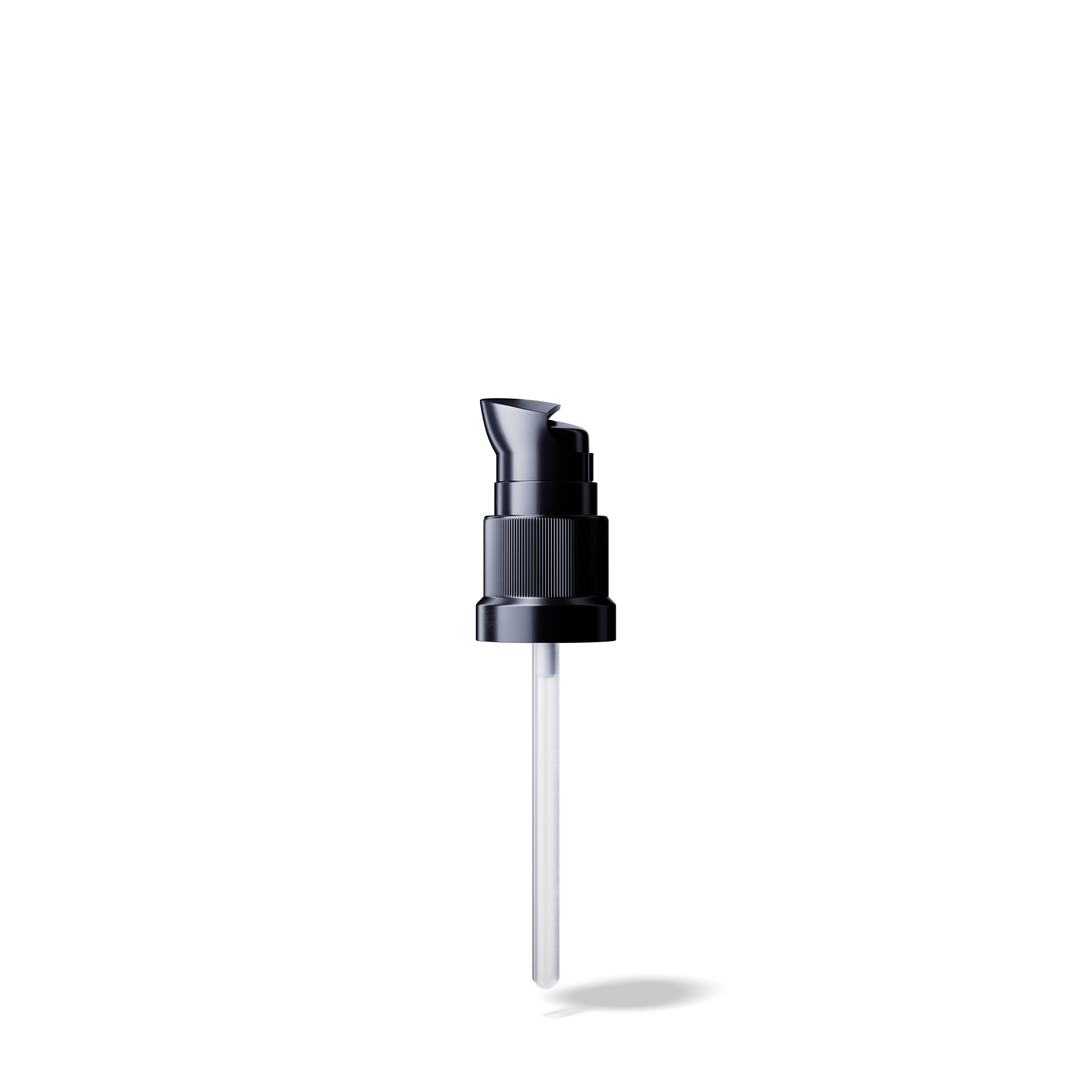 Lotion pump Metropolitan DIN18, PP, black, dose 0.10ml, black security clip (Orion 30)