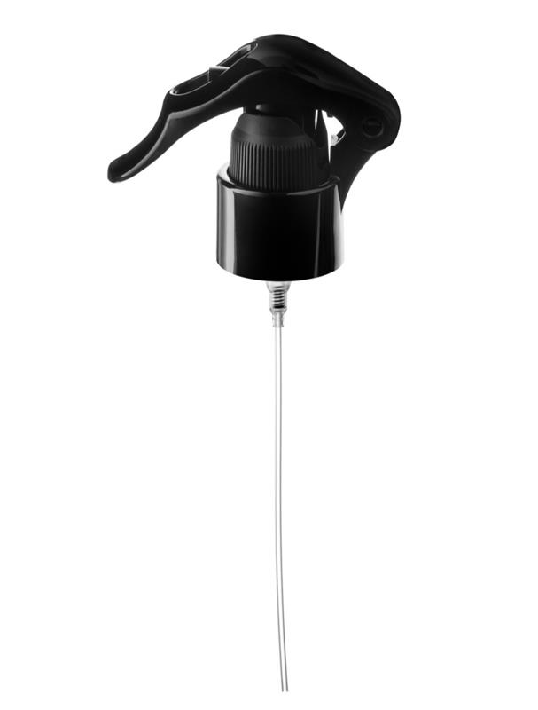 Trigger sprayer Jazz, 24/410, PP, black, glossy finish, dose 0.29ml, twist-lock (Virgo 50)  