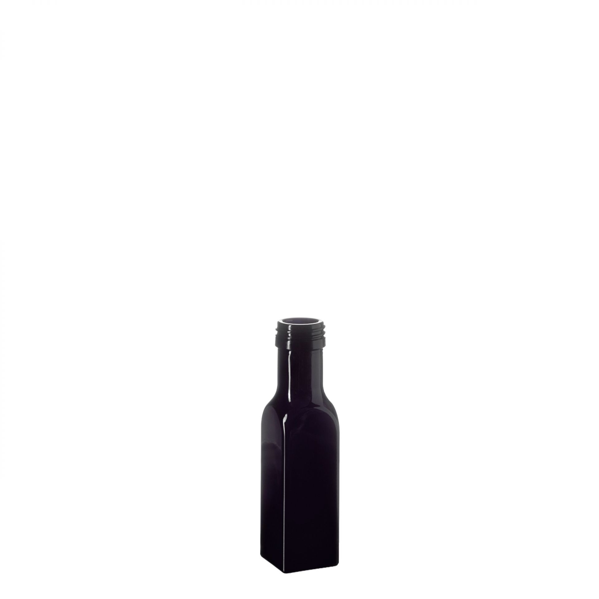 Oil bottle Castor 100ml, 31.5 STD thread, square, Miron