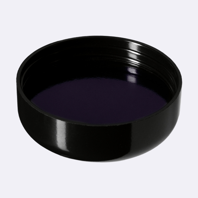 Lid Classic 58 special, Urea, black, semi-glossy finish with violet Phan inlay (for Ceres 100 & Carina 500)