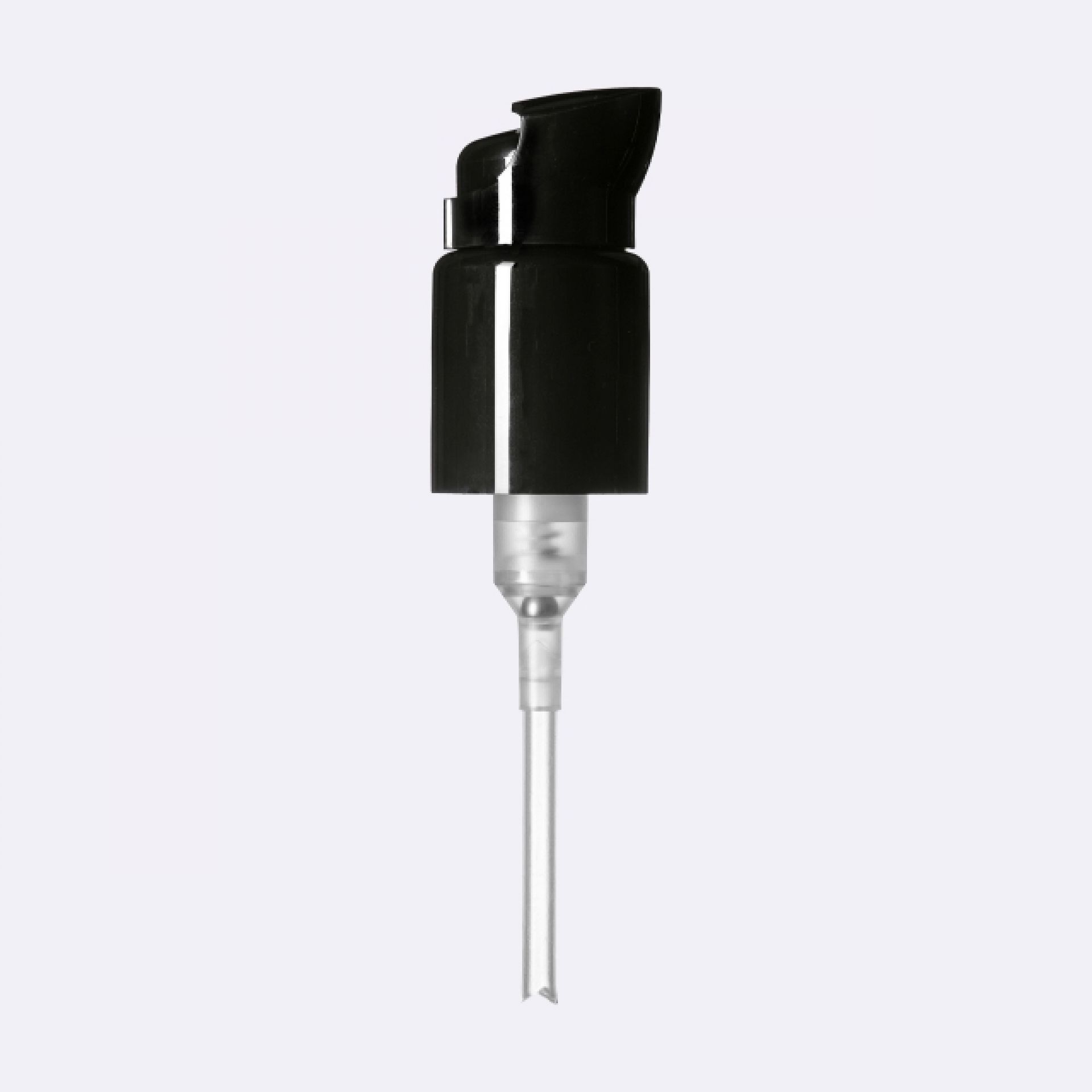 Lotion pump Metropolitan 24/410, PP, black, dose 0.50ml, black security clip (Draco 200)   