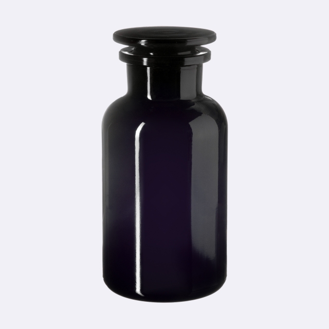Apothecary jar Libra 1000 ml, grinded glass stopper, Miron