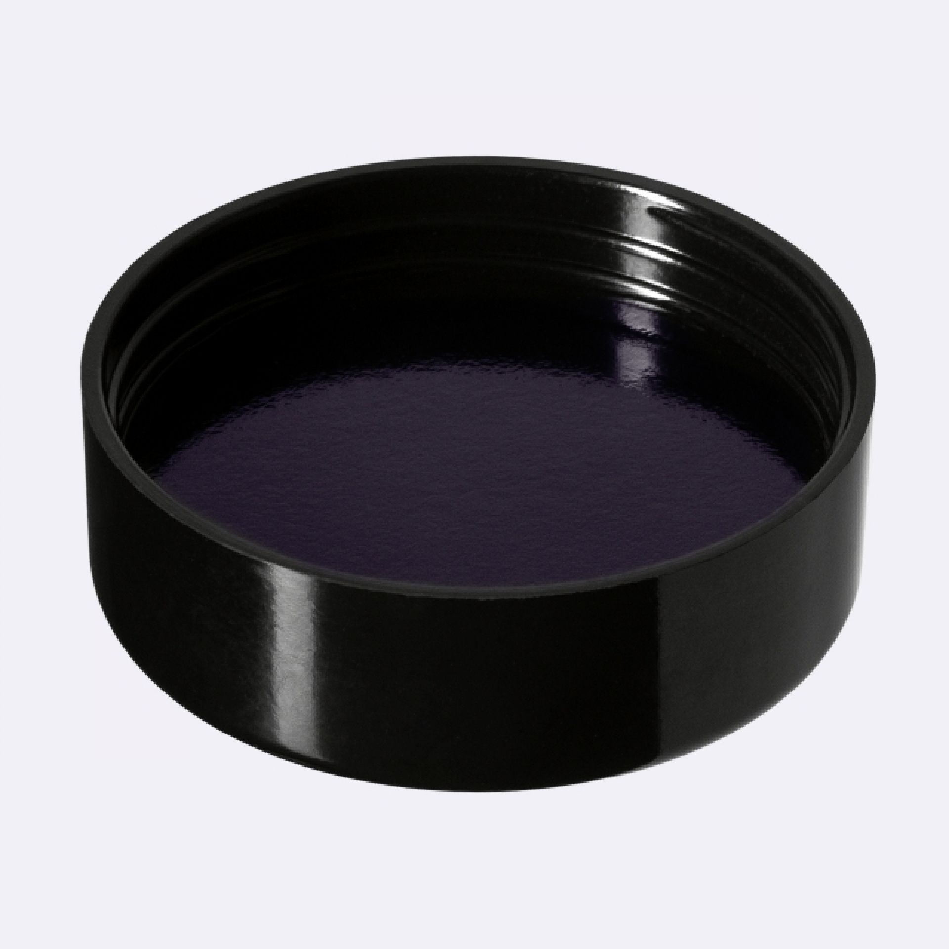 Lid Modern 58 special, UREA, black, semi-glossy finish, violet Phan inlay (Saturn 100/Carina 500)
