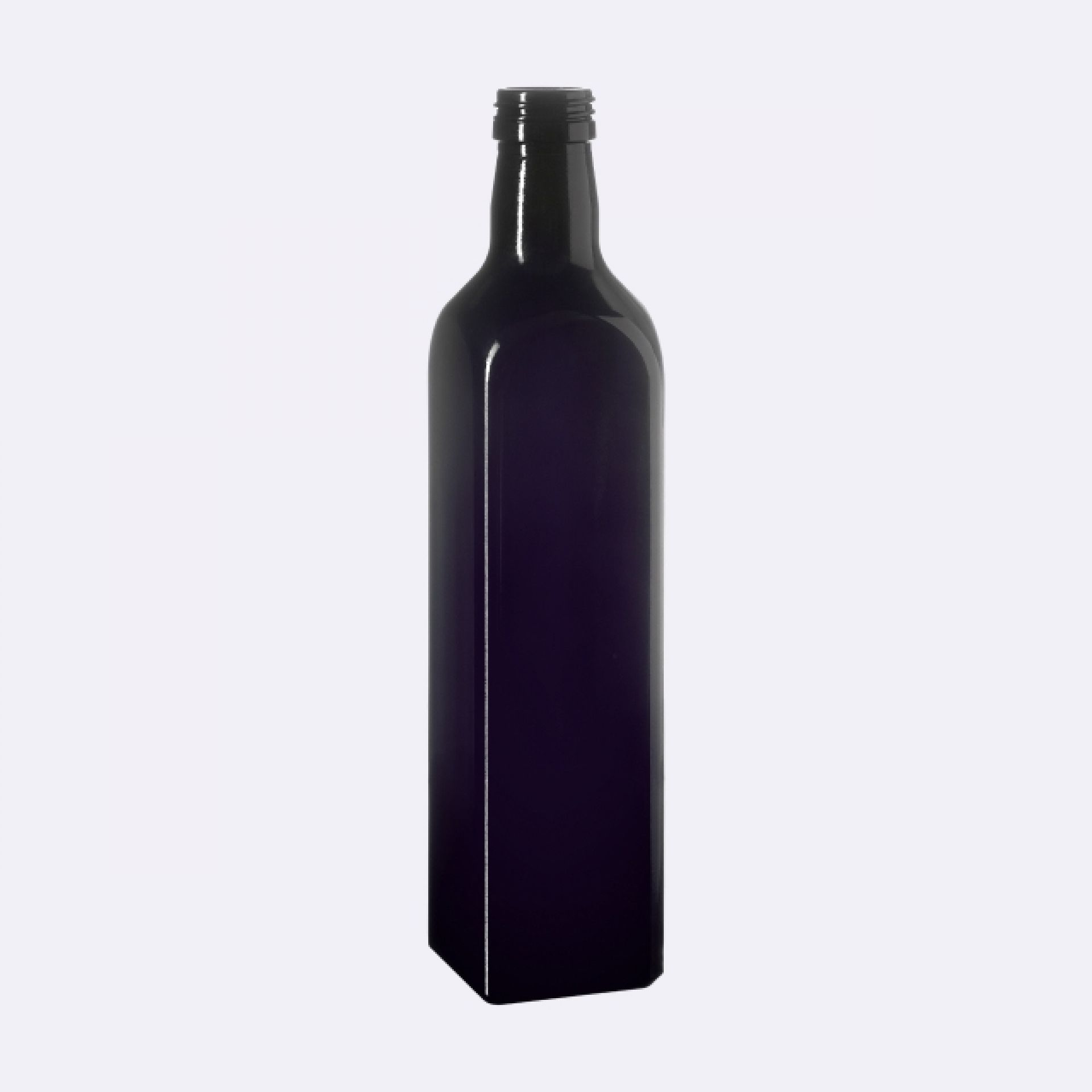 Oil bottle Castor 500ml, 31.5 STD thread, square, Miron