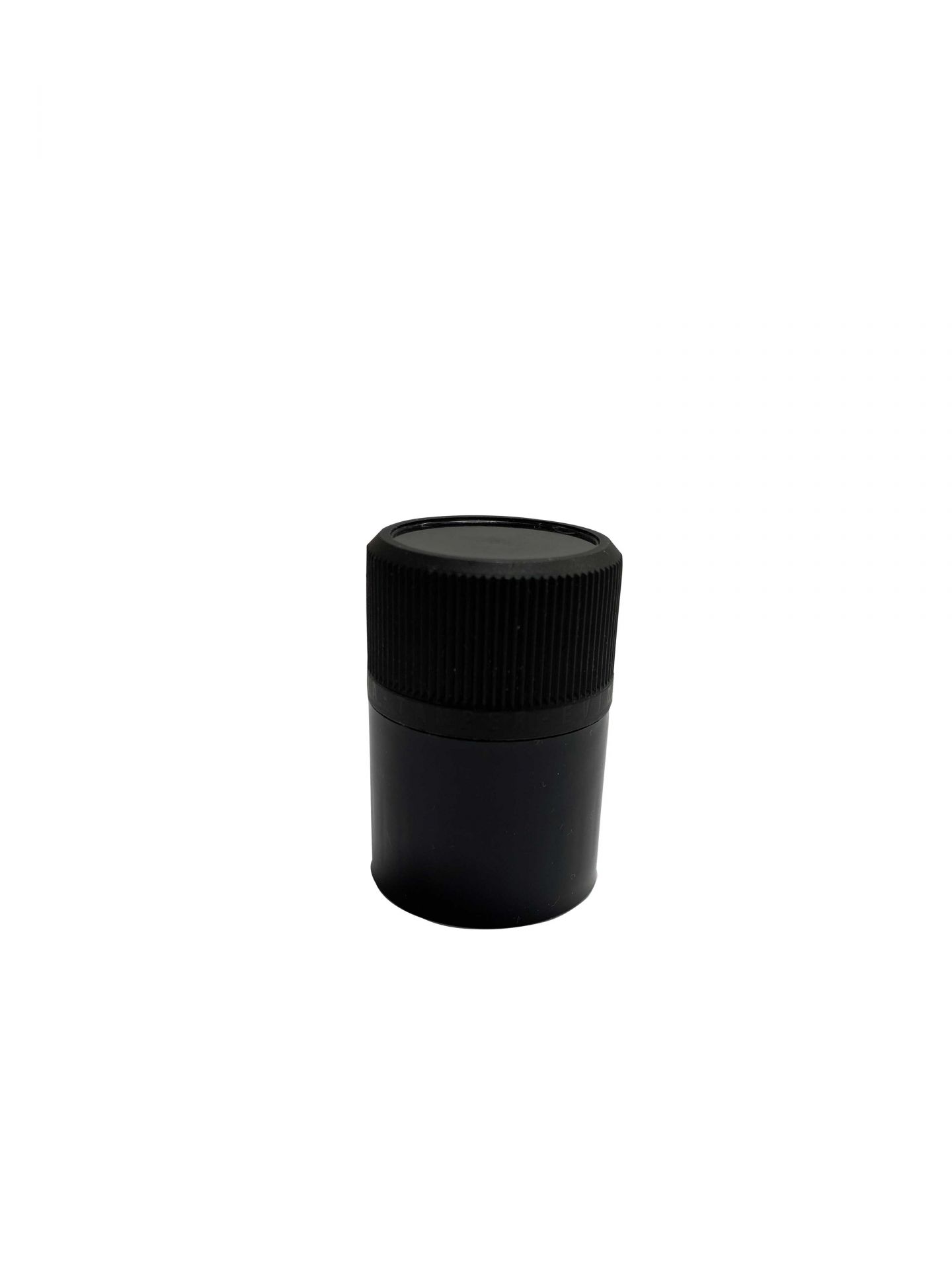 Pourer cap CPR height 47, tamper-evident, PP/PE, black with natural pourer, for oils (pollux)